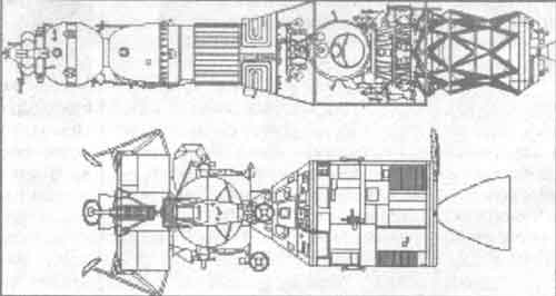 Сравнение американского 
							и советского лунных модулей