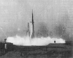 Старт ракеты (модификация ракеты Р-2А (В2))(1951 г.)