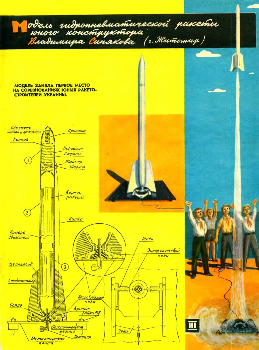 Стартовый набор ракеты «Протон-М» для сборки \ Rocket launch kit